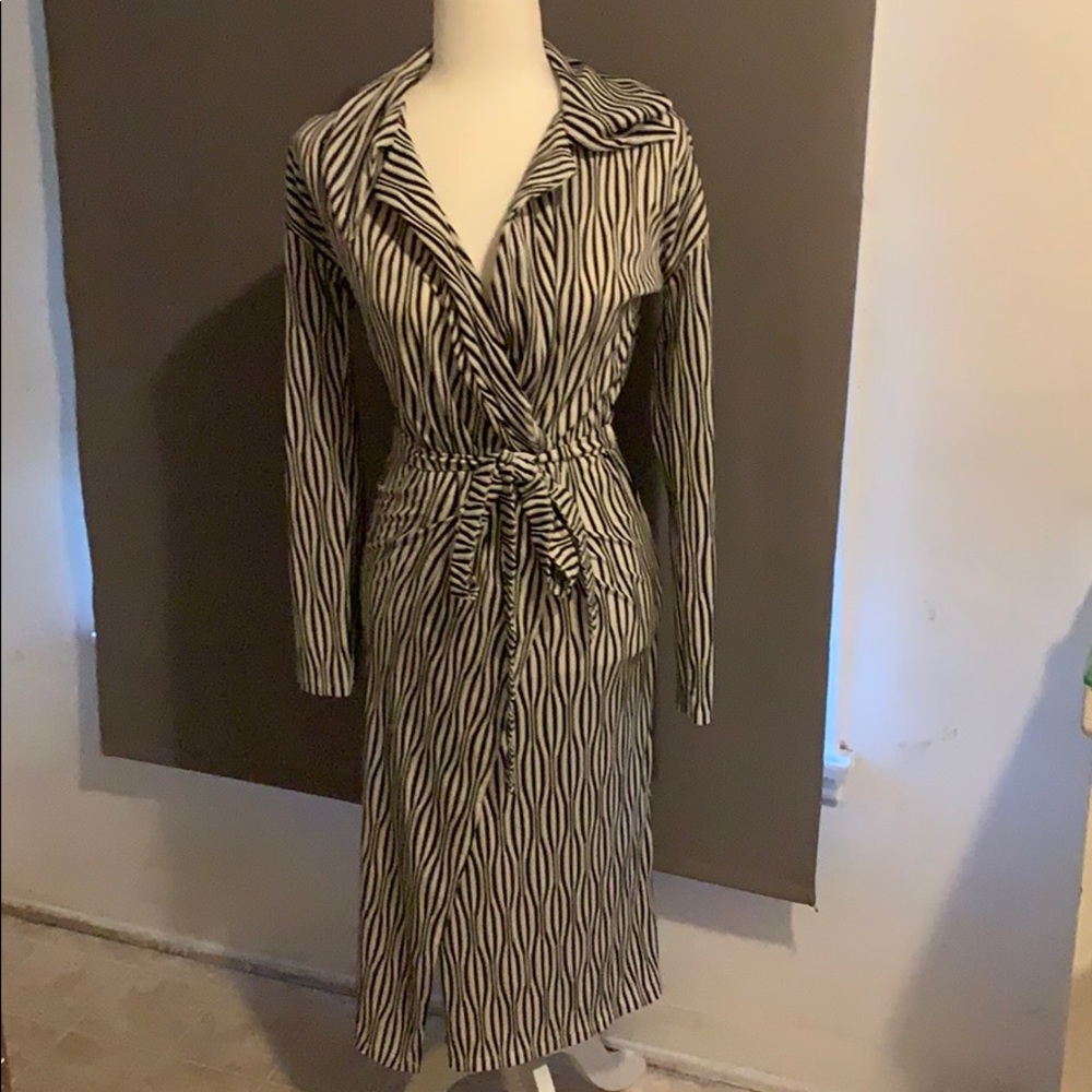 Zara Print Wrap Dress